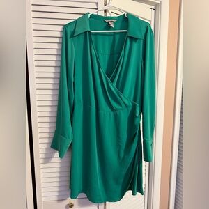 H&M Green Long Sleeve Dress